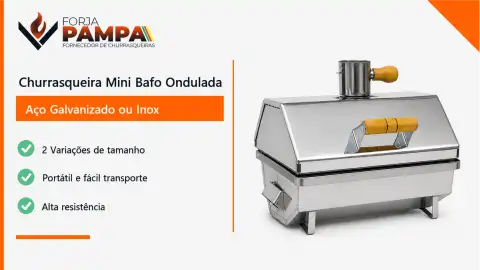 Churrasqueira Mini Bafo Ondulada