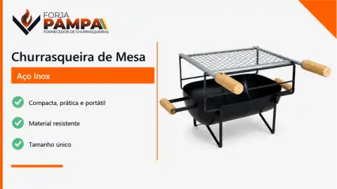 Churrasqueira Botijão Espetinho de Mesa